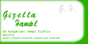 gizella hampl business card